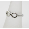 Vente en gros Classique Bijoux en acier inoxydable Bague Infinity Argent